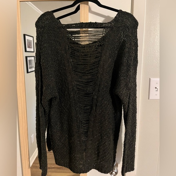 Alter’d State Sweater with sheer ripped-back detail, Size M - Picture 1 of 4